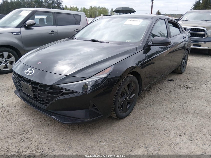 2021 Hyundai Elantra VIN KMHLM4AG3MU122771 IAAI salvage auction — LEFT & RIGHT, Salvage Title, sold $4,000 on 2026-07-15 (photo 2)