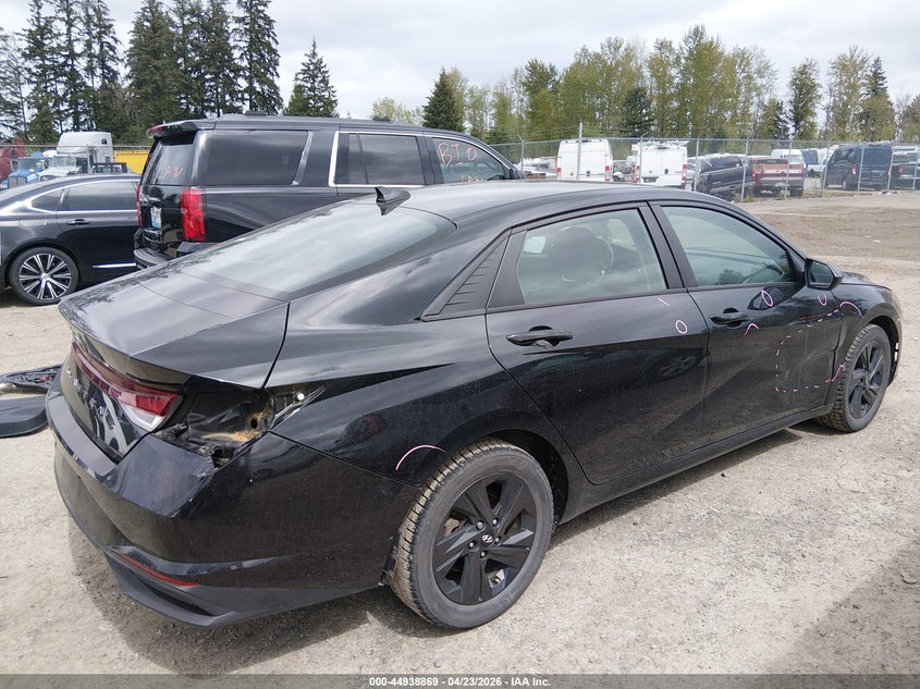 2021 Hyundai Elantra VIN KMHLM4AG3MU122771 IAAI salvage auction — LEFT & RIGHT, Salvage Title, sold $4,000 on 2026-07-15 (photo 6)