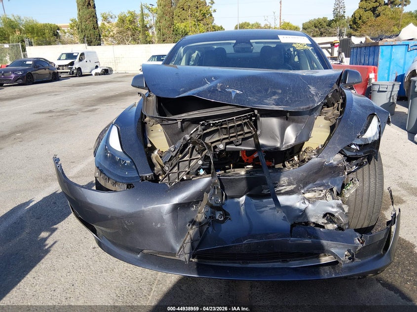 2023 Tesla Model 3 VIN 5YJ3E1EAXPF411889 IAAI salvage auction — FRONT END, Salvage Title, sold $5,400 on 2026-07-23 (photo 6)