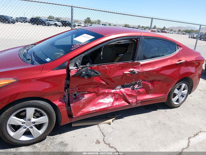 2011 Hyundai Elantra VIN KMHDH4AE1BU092223 IAAI salvage auction — LEFT SIDE, Salvage (Texas), sold $25 on 2026-07-29 (photo 6)
