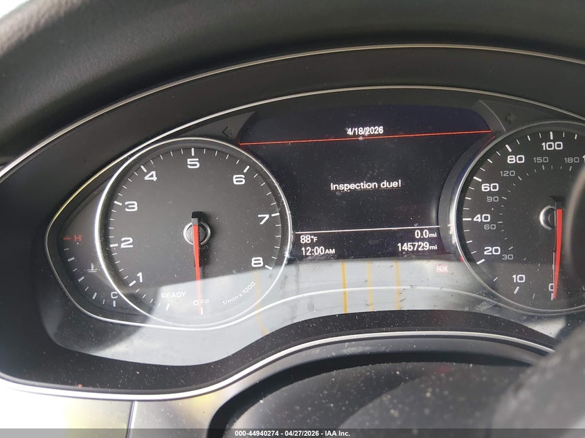 2017 Audi A6 VIN WAUF8AFC4HN065620 IAAI salvage auction — LEFT & RIGHT, Salvage (Illinois), sold $975 on 2026-07-07 (photo 7)