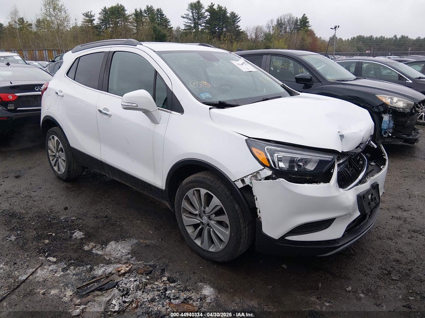 2019 Buick Encore VIN KL4CJESB3KB794063 IAAI salvage auction — FRONT END, Salvage (Massachusetts), sold $1,900 on 2026-07-17 (photo 1)