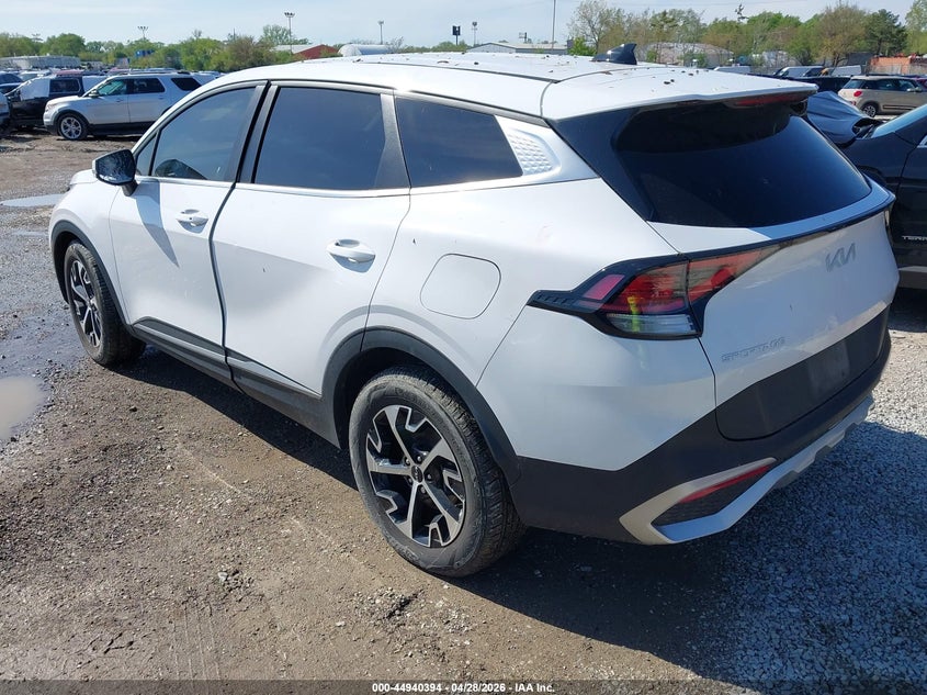 2023 Kia Sportage VIN 5XYK33AF1PG061186 IAAI salvage auction — HAIL, Salvage (Illinois), sold $6,500 on 2026-07-14 (photo 3)