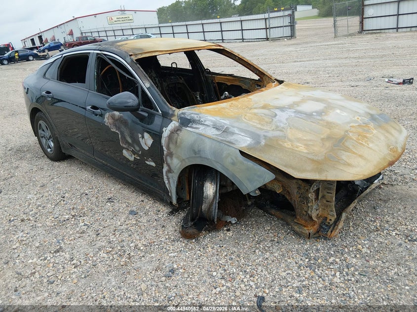 2021 Kia K5 VIN 5XXG14J2XMG020392 IAAI salvage auction — TOTAL BURN, Salvage (Louisiana), sold $100 on 2026-07-12 (photo 1)