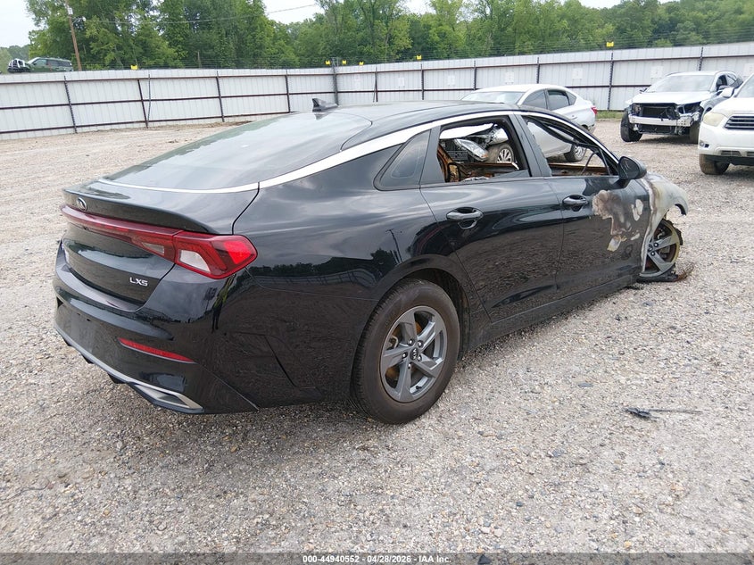 2021 Kia K5 VIN 5XXG14J2XMG020392 IAAI salvage auction — TOTAL BURN, Salvage (Louisiana), sold $100 on 2026-07-12 (photo 4)