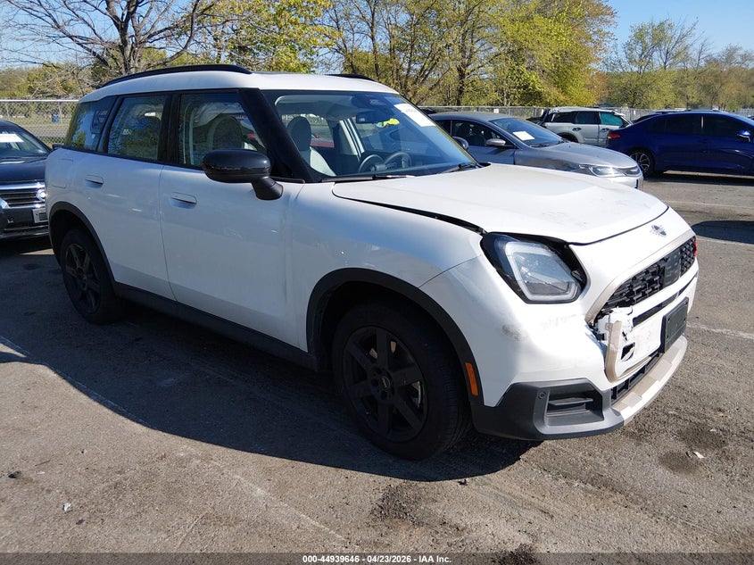 2025 Mini Countryman VIN WMZ23GA08S7R46204 IAAI salvage auction — FRONT END, Salvage (New Jersey), sold $15,100 on 2026-07-20 (photo 1)