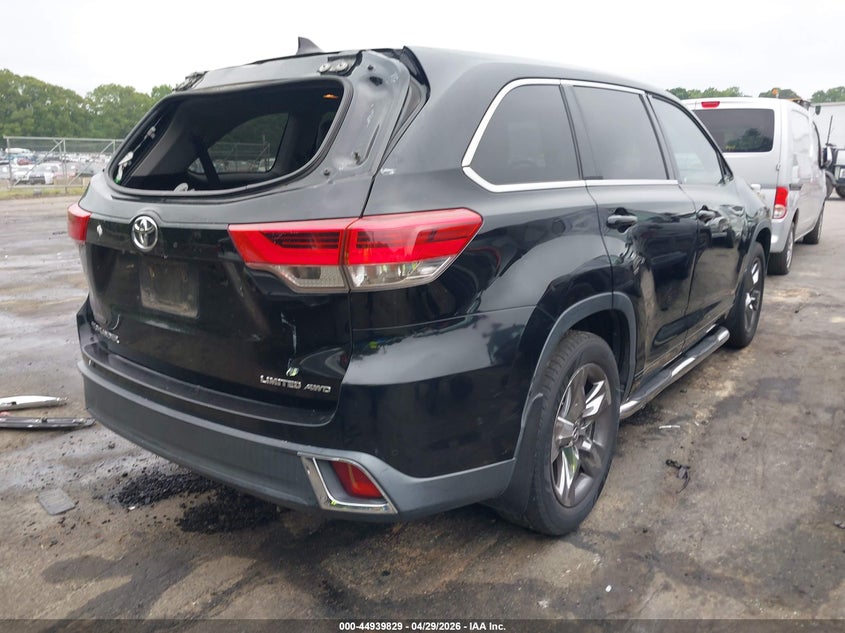 2018 Toyota Highlander VIN 5TDDZRFH3JS495916 IAAI salvage auction — REAR END, Salvage Title, sold $13,500 on 2026-07-09 (photo 4)