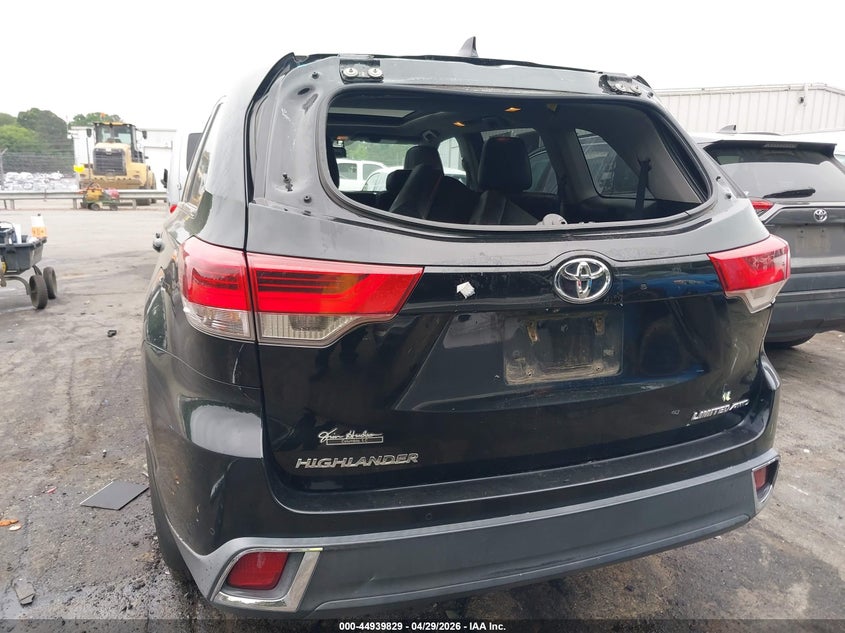 2018 Toyota Highlander VIN 5TDDZRFH3JS495916 IAAI salvage auction — REAR END, Salvage Title, sold $13,500 on 2026-07-09 (photo 6)