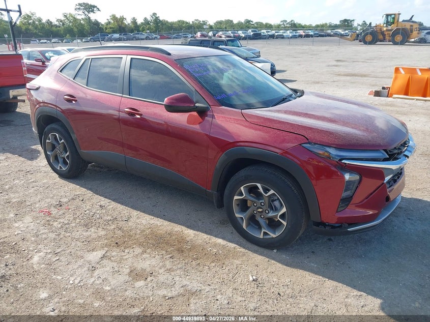 2025 Chevrolet Trax VIN KL77LHEP4SC145650 IAAI salvage auction — FRONT END, Wait Title, sold $6,200 on 2026-07-09 (photo 1)