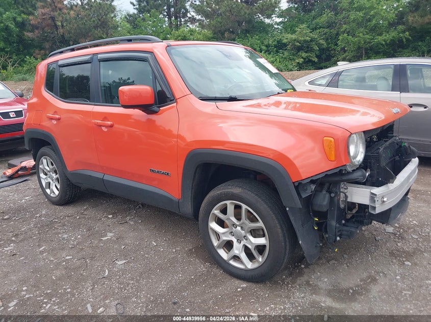 2015 Jeep Renegade VIN ZACCJBBT0FPB76052 IAAI salvage auction — FRONT & REAR, Salvage (Indiana), sold $225 on 2026-07-22 (photo 1)