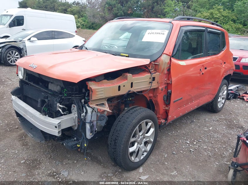 2015 Jeep Renegade VIN ZACCJBBT0FPB76052 IAAI salvage auction — FRONT & REAR, Salvage (Indiana), sold $225 on 2026-07-22 (photo 2)