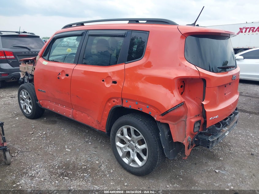 2015 Jeep Renegade VIN ZACCJBBT0FPB76052 IAAI salvage auction — FRONT & REAR, Salvage (Indiana), sold $225 on 2026-07-22 (photo 3)
