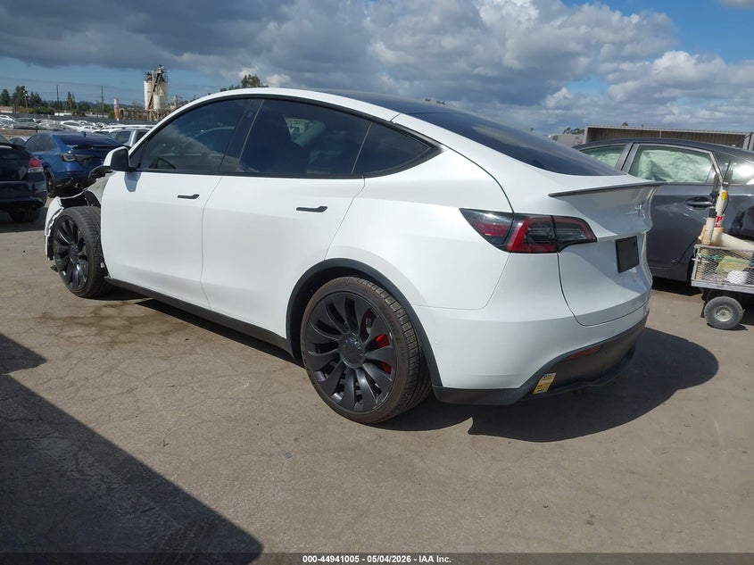 2022 Tesla Model y VIN 7SAYGDEF4NF523875 IAAI salvage auction — LEFT FRONT, Salvage (Arizona), sold $11,500 on 2026-07-30 (photo 3)