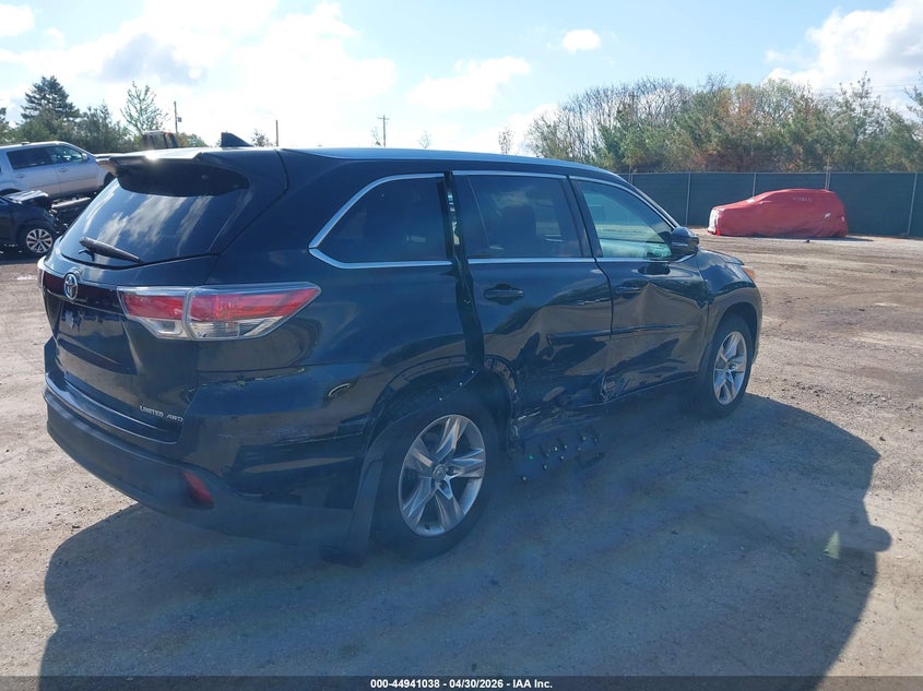 2014 Toyota Highlander VIN 5TDDKRFHXES067318 IAAI salvage auction — RIGHT SIDE, Clear (Indiana), sold $9,700 on 2026-07-07 (photo 4)
