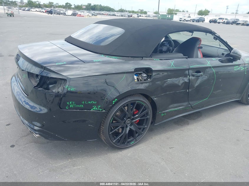2024 Audi S5 VIN WAUW4GF51RN004727 IAAI salvage auction — RIGHT SIDE, Rebuildable (Florida), sold $19,875 on 2026-07-06 (photo 6)