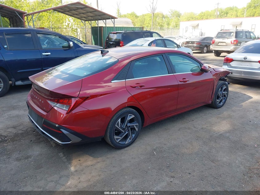 2024 Hyundai Elantra VIN KMHLS4DG9RU811058 IAAI salvage auction — FRONT END, Salvage - 75% Or Less (Maryland), sold $2,750 on 2026-07-28 (photo 4)