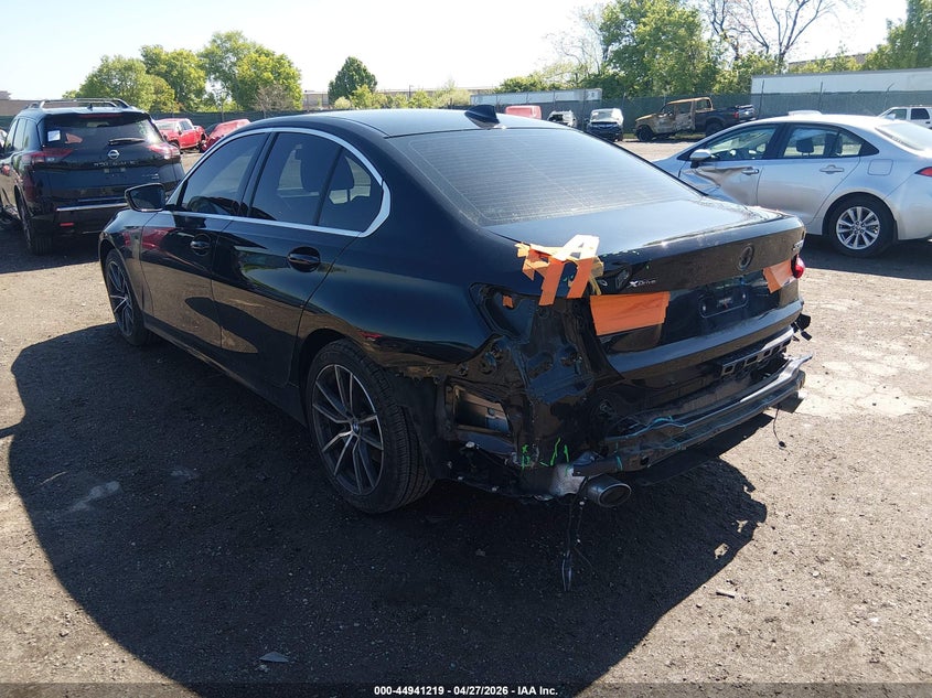 2020 BMW 3er VIN WBA5R7C04LFH51796 IAAI salvage auction — REAR END, Salvage (New Jersey), sold $8,300 on 2026-07-31 (photo 3)