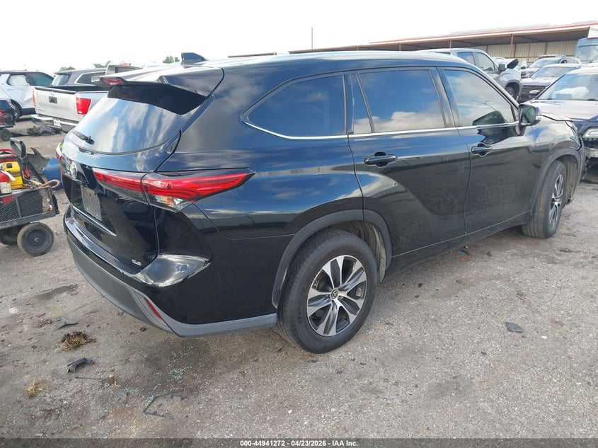 2021 Toyota Highlander VIN 5TDGZRAH6MS051809 IAAI salvage auction — FRONT END, Original (Texas), sold $15,700 on 2026-07-08 (photo 4)