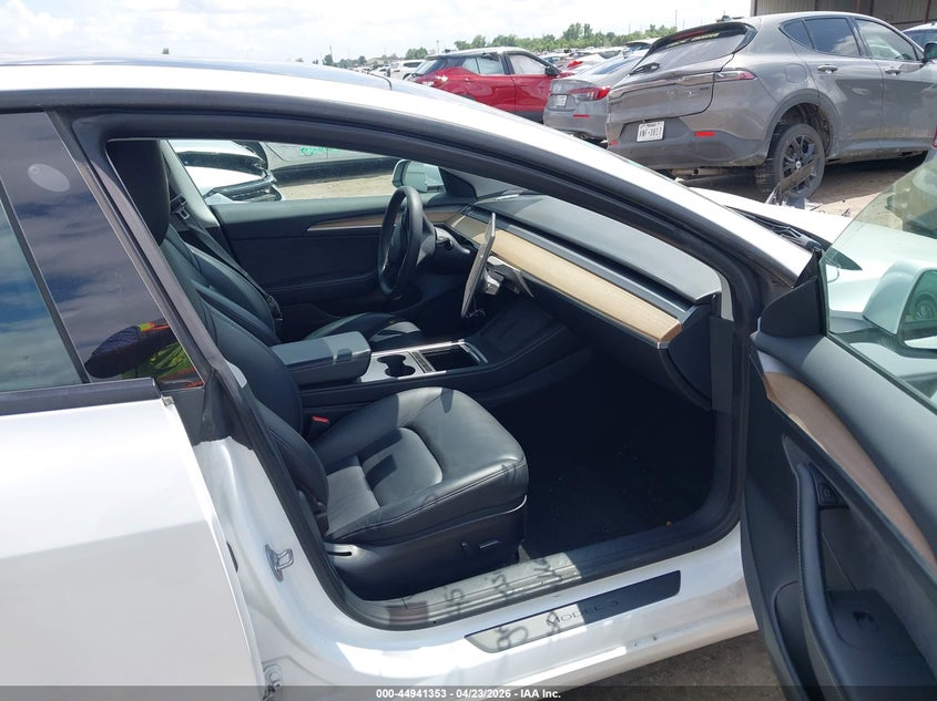 2021 Tesla Model 3 VIN 5YJ3E1EAXMF100457 IAAI salvage auction — FRONT END, Original (Texas), sold $8,625 on 2026-07-09 (photo 5)