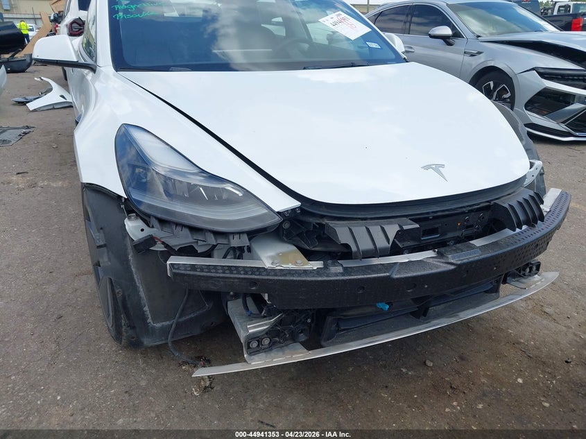 2021 Tesla Model 3 VIN 5YJ3E1EAXMF100457 IAAI salvage auction — FRONT END, Original (Texas), sold $8,625 on 2026-07-09 (photo 6)