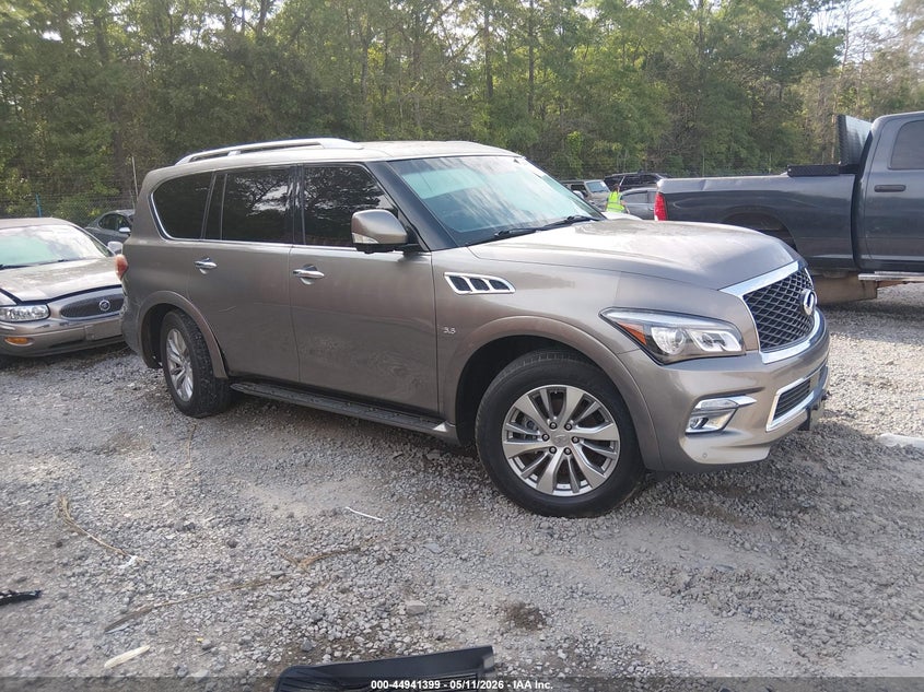 2017 Infiniti Qx80 VIN JN8AZ2NE1H9158403 IAAI salvage auction — LEFT REAR, Salvage (South Carolina), sold $6,200 on 2026-07-21 (photo 1)