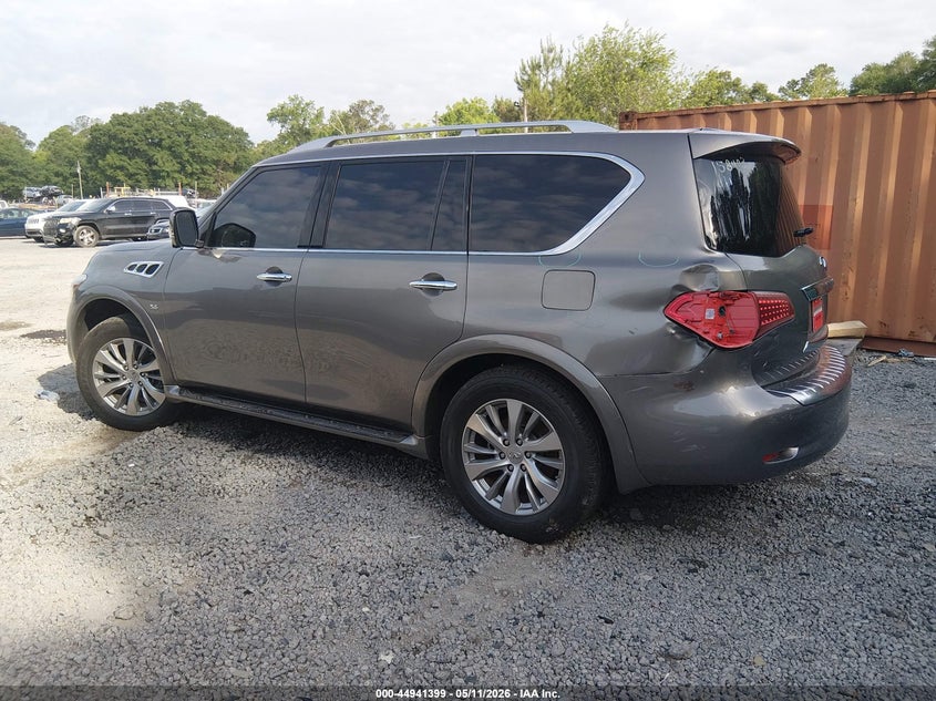 2017 Infiniti Qx80 VIN JN8AZ2NE1H9158403 IAAI salvage auction — LEFT REAR, Salvage (South Carolina), sold $6,200 on 2026-07-21 (photo 3)