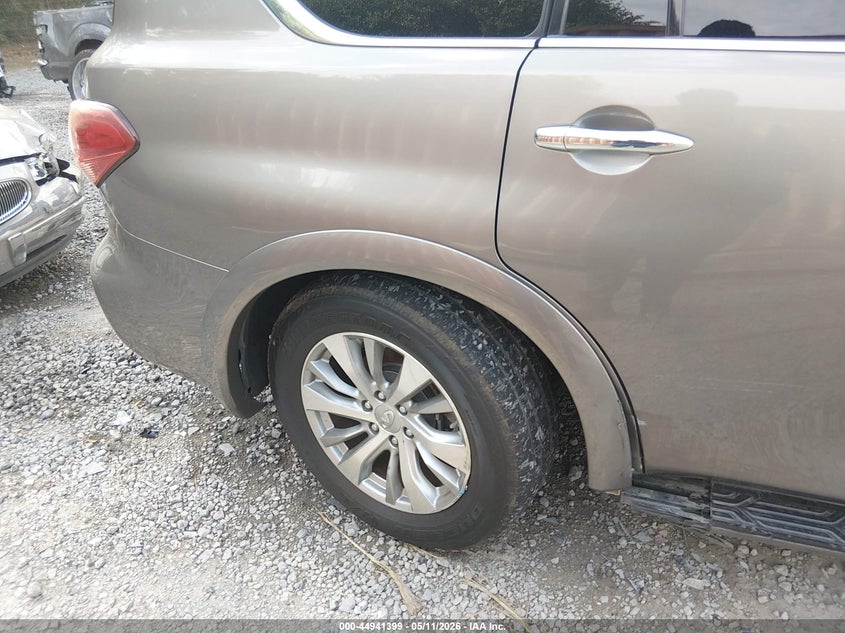 2017 Infiniti Qx80 VIN JN8AZ2NE1H9158403 IAAI salvage auction — LEFT REAR, Salvage (South Carolina), sold $6,200 on 2026-07-21 (photo 6)