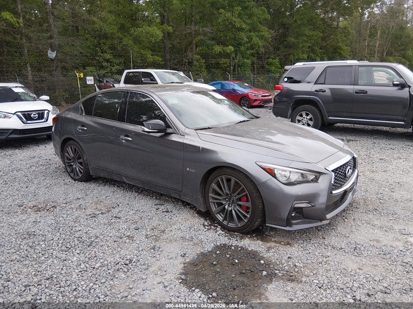 2020 Infiniti Q50 VIN JN1FV7AP8LM630672 IAAI salvage auction — THEFT, Salvage (North Carolina), sold $9,500 on 2026-07-10 (photo 1)