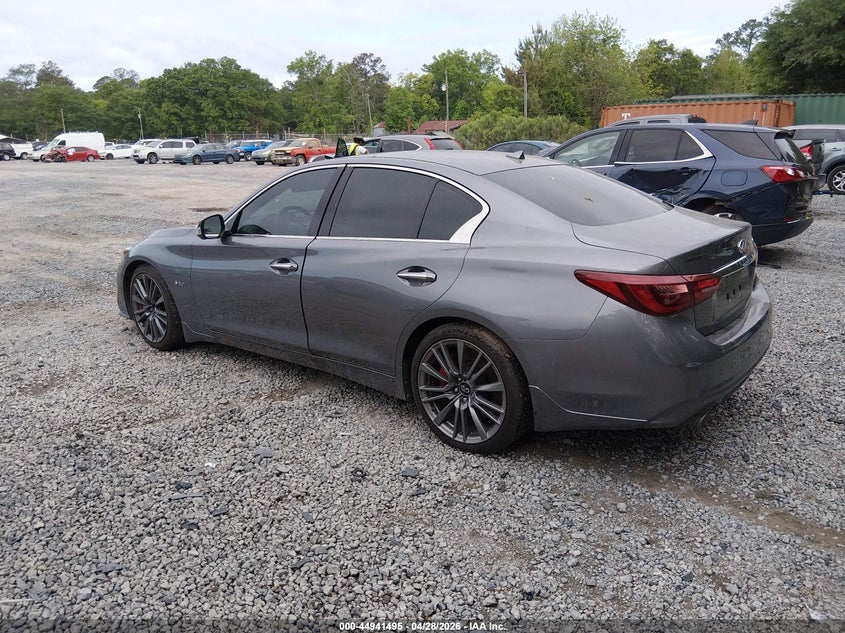 2020 Infiniti Q50 VIN JN1FV7AP8LM630672 IAAI salvage auction — THEFT, Salvage (North Carolina), sold $9,500 on 2026-07-10 (photo 3)
