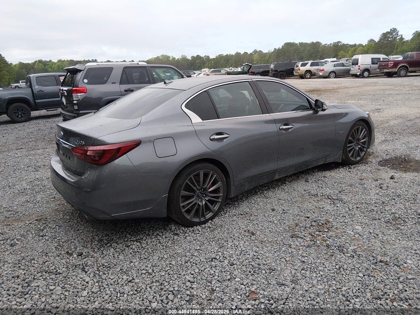 2020 Infiniti Q50 VIN JN1FV7AP8LM630672 IAAI salvage auction — THEFT, Salvage (North Carolina), sold $9,500 on 2026-07-10 (photo 4)