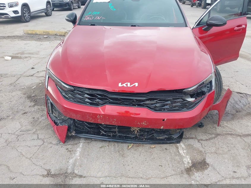 2025 Kia K5 VIN KNAG64J76S5273771 IAAI salvage auction — FRONT END, Salvage Title, sold $7,300 on 2026-07-30 (photo 6)