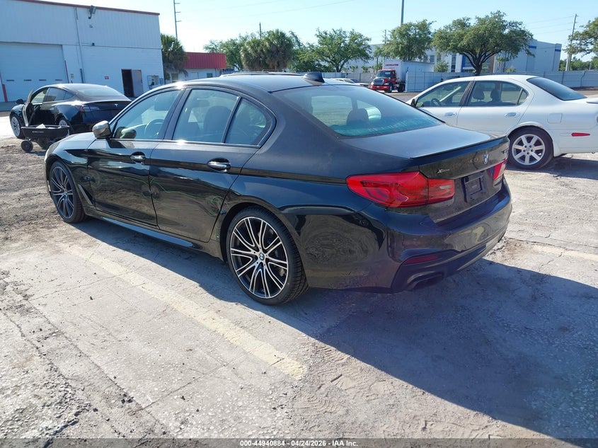 2018 BMW 5er VIN WBAJB9C51JB035160 IAAI salvage auction — LEFT SIDE, Rebuildable (Florida), sold $10,500 on 2026-07-08 (photo 3)
