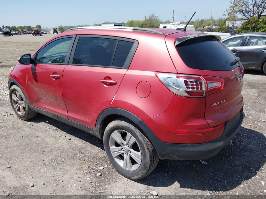 2011 Kia Sportage VIN KNDPB3A29B7092536 IAAI salvage auction — THEFT, Salvage (Pennsylvania), sold $1,450 on 2026-07-31 (photo 3)