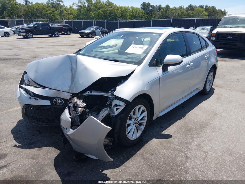 2020 Toyota Corolla VIN JTDHPRAE6LJ074132 IAAI salvage auction — FRONT END, Salvage (South Carolina), sold $2,575 on 2026-07-29 (photo 2)
