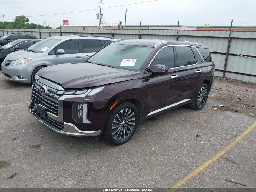 2024 Hyundai Palisade VIN KM8R74GE7RU807239 IAAI salvage auction — FRONT END, Salvage Title, sold $15,075 on 2026-07-22 (photo 2)