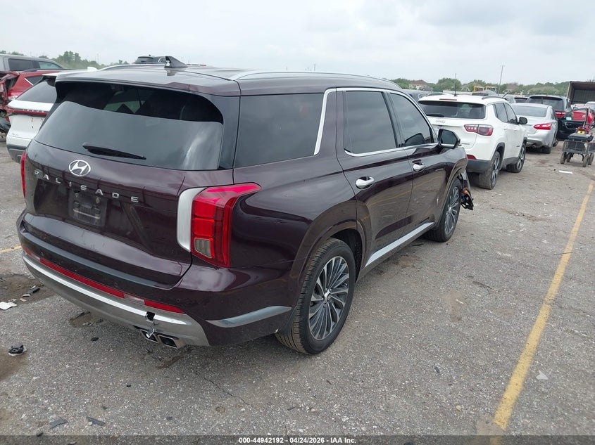 2024 Hyundai Palisade VIN KM8R74GE7RU807239 IAAI salvage auction — FRONT END, Salvage Title, sold $15,075 on 2026-07-22 (photo 4)
