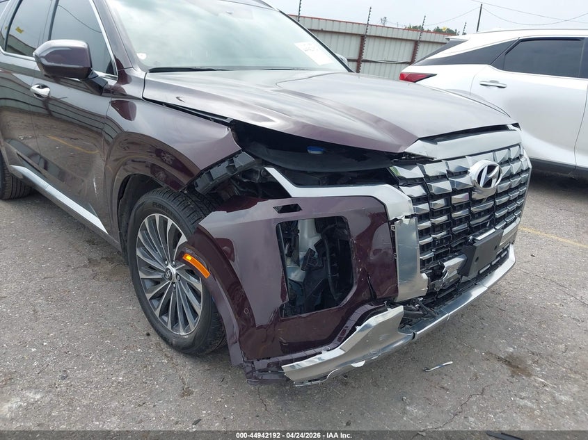 2024 Hyundai Palisade VIN KM8R74GE7RU807239 IAAI salvage auction — FRONT END, Salvage Title, sold $15,075 on 2026-07-22 (photo 6)