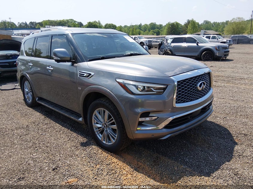 2020 Infiniti Qx80 VIN JN8AZ2NEXL9254233 IAAI salvage auction — LEFT SIDE, Clear (South Carolina), sold $10,200 on 2026-07-14 (photo 1)