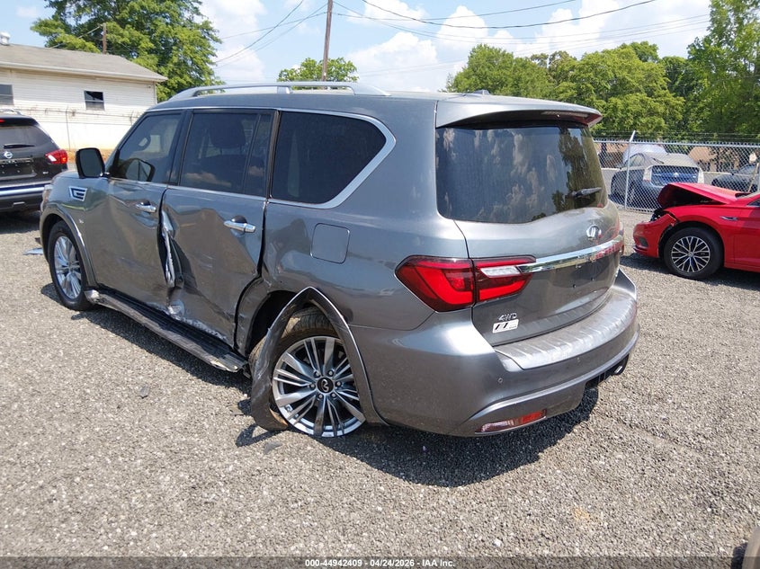 2020 Infiniti Qx80 VIN JN8AZ2NEXL9254233 IAAI salvage auction — LEFT SIDE, Clear (South Carolina), sold $10,200 on 2026-07-14 (photo 3)