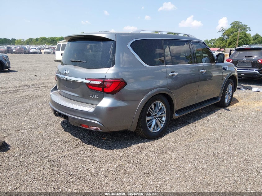 2020 Infiniti Qx80 VIN JN8AZ2NEXL9254233 IAAI salvage auction — LEFT SIDE, Clear (South Carolina), sold $10,200 on 2026-07-14 (photo 4)