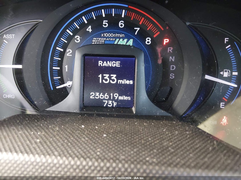2012 Honda Insight VIN JHMZE2H72CS001700 IAAI salvage auction — NORMAL WEAR, Salvage Title, sold $350 on 2026-07-21 (photo 7)
