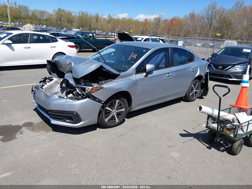 2023 Subaru Impreza VIN 4S3GKAV64P3606440 IAAI salvage auction — FRONT & REAR, Wait Title, sold $775 on 2026-07-09 (photo 2)