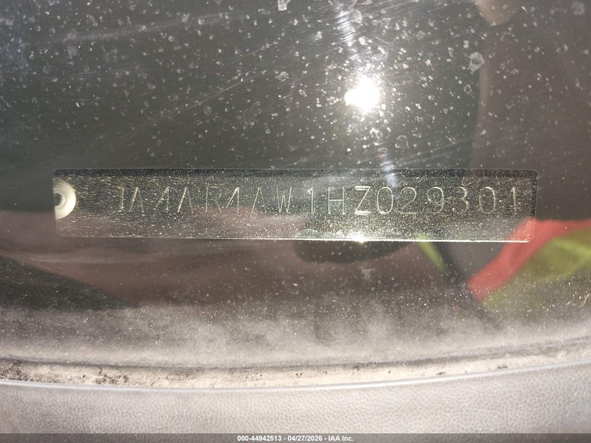 2017 Mitsubishi Outlander VIN JA4AR4AW1HZ029304 IAAI salvage auction — FRONT END, Salvage (Ohio), sold $25 on 2026-07-28 (photo 9)
