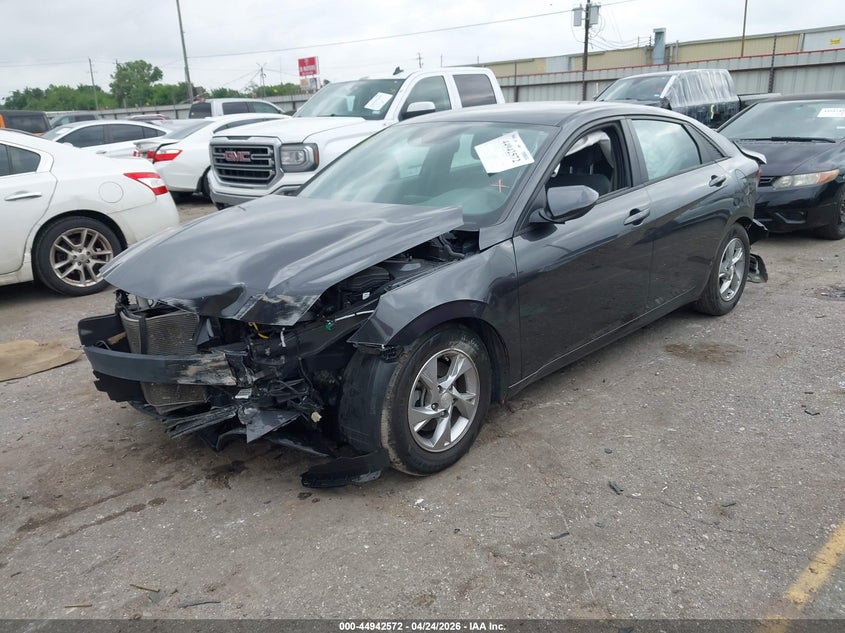 2021 Hyundai Elantra VIN 5NPLL4AG5MH016405 IAAI salvage auction — FRONT & REAR, Original (Texas), sold $2,250 on 2026-07-15 (photo 2)