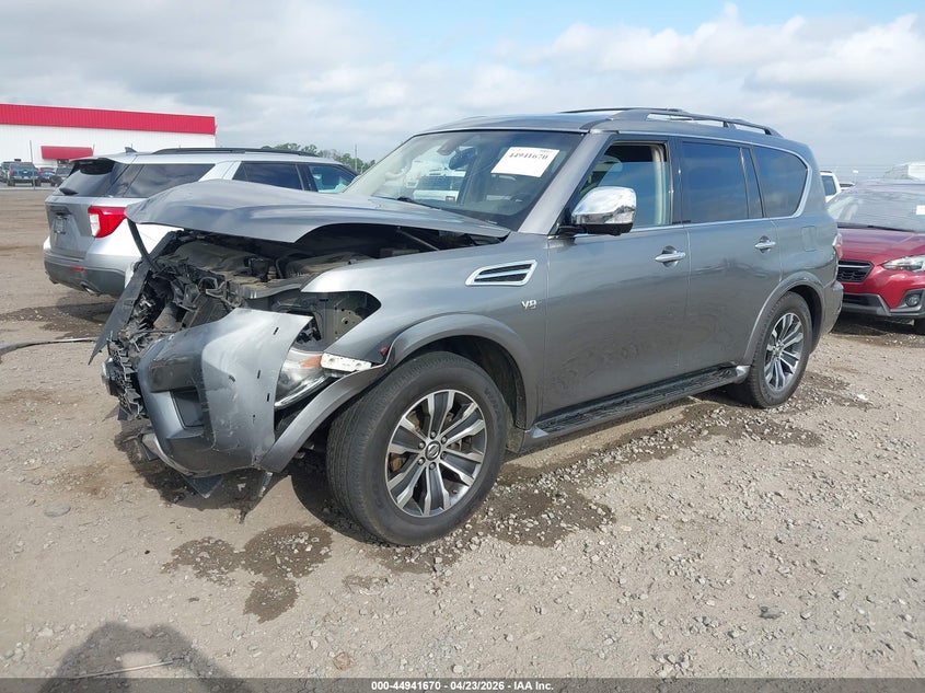 2017 Nissan Armada VIN JN8AY2ND0H9008521 IAAI salvage auction — FRONT END, Clear (Arkansas), sold $1,950 on 2026-07-08 (photo 2)