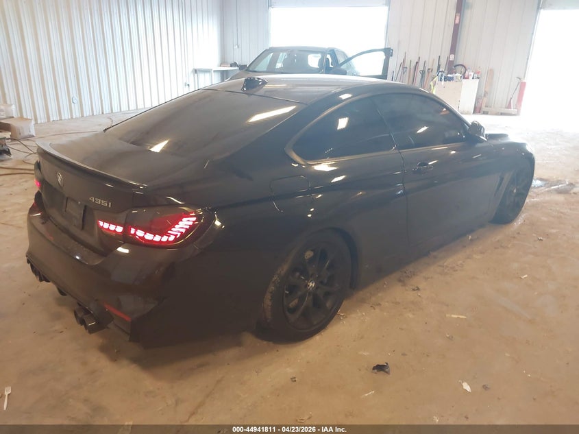 2014 BMW 4er VIN WBA3R1C5XEK190303 IAAI salvage auction — LEFT SIDE, Wait Title, sold $3,600 on 2026-08-12 (photo 4)