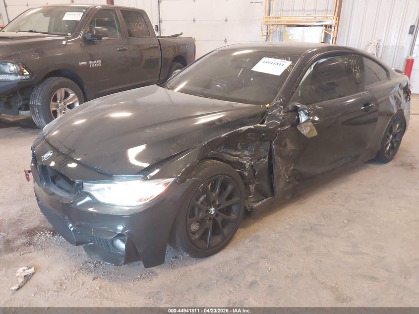 2014 BMW 4er VIN WBA3R1C5XEK190303 IAAI salvage auction — LEFT SIDE, Wait Title, sold $3,600 on 2026-08-12 (photo 6)