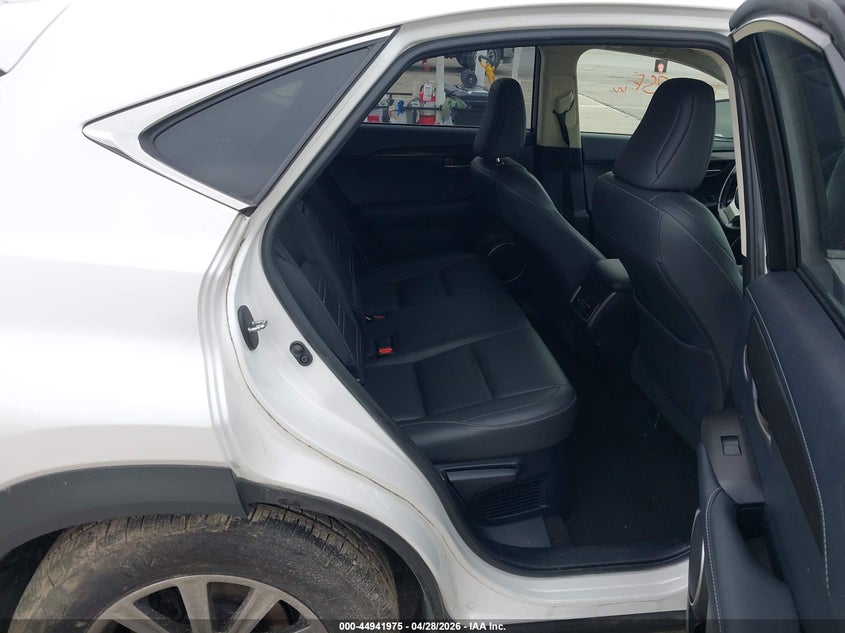 2017 Lexus Nx VIN JTJBARBZ3H2096936 IAAI salvage auction — FRONT & REAR, Clear (Indiana), sold $6,500 on 2026-07-10 (photo 8)