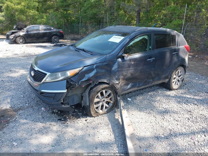 2014 Kia Sportage VIN KNDPB3AC0E7557105 IAAI salvage auction — LEFT FRONT, Salvage (South Carolina), sold $1,250 on 2026-07-28 (photo 2)