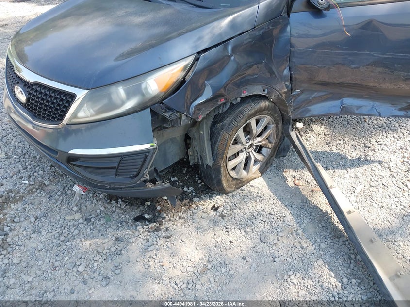 2014 Kia Sportage VIN KNDPB3AC0E7557105 IAAI salvage auction — LEFT FRONT, Salvage (South Carolina), sold $1,250 on 2026-07-28 (photo 6)